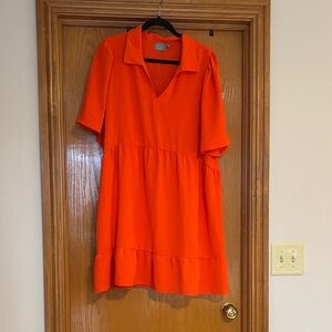 Vibrant Orange Women's Dress